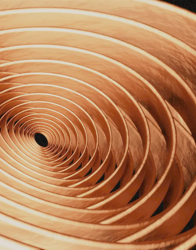 A coil of copper tube